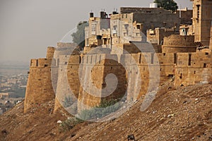 The Jaisalmer fort in Rajasthan