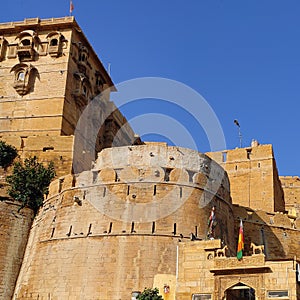 Jaisalmer Fort is situated in the city of Jaisalmer, in the Indian state of Rajasthan