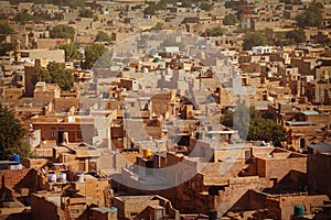 Jaisalmer, Rajasthan, India. Ordinary street of the town photo