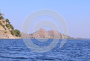 Jaisamand Lake Dhebar Lake near Udaipur, Rajasthan, India