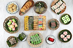 Jajanan Pasar, Various and Colorful Traditional Indonesian Snacks photo