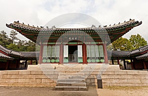 Jajeongjeon Hall of Gyeonghuigung Palace (1620) in Seoul, Korea