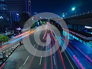 Jakarta city at night