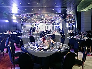 wedding dinner table set