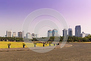 Jakarta view at the Monas