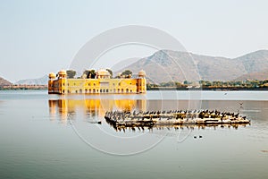 Jal Mahal with Man Sagar Lake in Jaipur, India