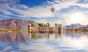 Jal Mahal, water palace of India in Jaipur