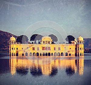 Jal Mahal Water Palace . Jaipur, Rajasthan, India