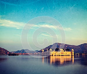 Jal Mahal Water Palace . Jaipur, Rajasthan, India