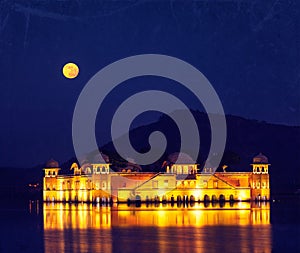 Jal Mahal Water Palace . Jaipur, Rajasthan, India