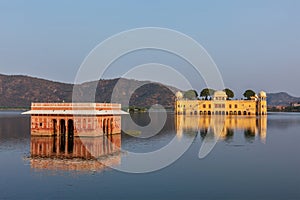 Jal Mahal (Water Palace). Jaipur, Rajasthan, India