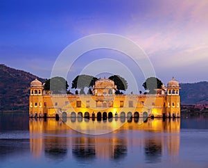 Jal Mahal Water Palace. Jaipur, Rajasthan, India