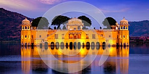 Jal Mahal Water Palace. Jaipur, Rajasthan, India