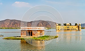 Jal Mahal or Water Palace on Man Sagar Lake in Jaipur - Rajasthan, India