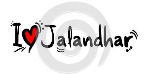 Jalandhar city of India love message photo