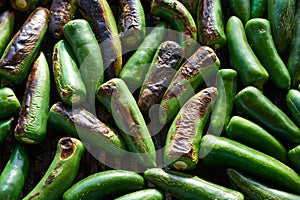 Jalapeno chiles barbecue grilled in Mexico photo
