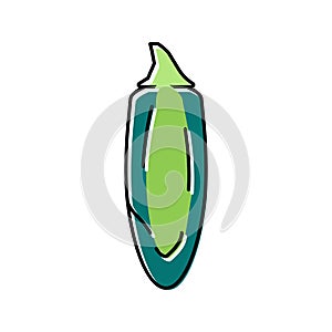 jalapeno pepper color icon vector illustration photo