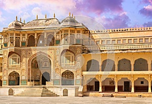 Jaleb Chowk in Amber Fort in Jaipur, Rajasthan