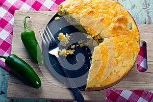 Jalepeno cheddar cornbread