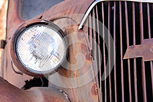 Jalopy car detail photo