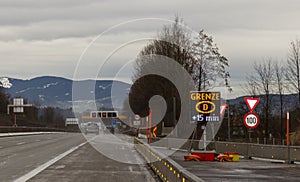 A10, Jam at border control highway, Walserberg photo