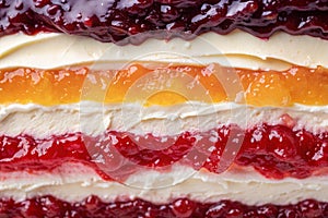 Jam and cream abstract background