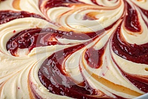 Jam and cream abstract background