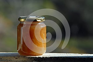 Jam jar in the