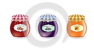 Jam jars set