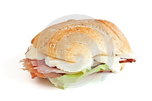 Jam mozzarella and lettuce