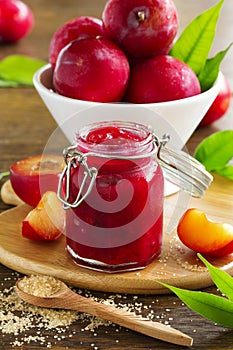 Jam from plums