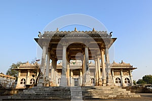 Jama Masijd mosque in complex Sarkhej Roza in India photo
