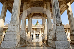 Jama Masijd mosque in complex Sarkhej Roza in India photo