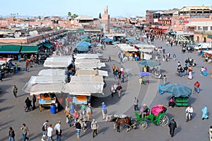Marrakesh or Marrakech - Jamaa el Fna a square - Morocco