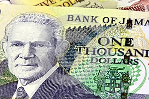 Jamaica currency - Banking and economic stability concept