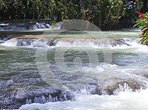 Jamaica. Dunn's River waterfalls