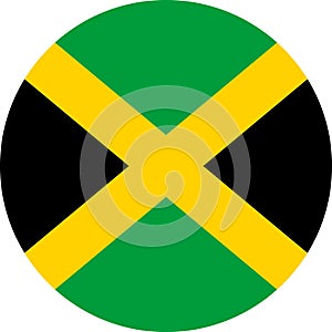 Jamaica Flag American illustration vector eps