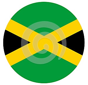 Jamaica flag - island country situated in the Caribbean Sea