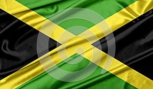 Jamaica flag texture background photo