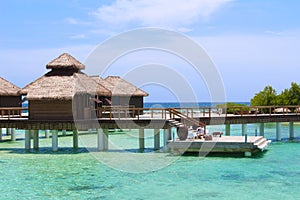 Jamaica over the water bungalows