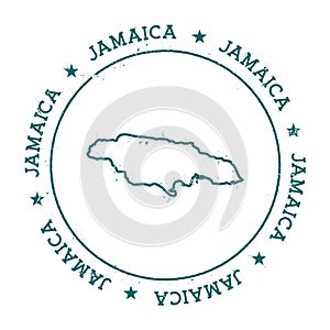 Jamaica vector map.