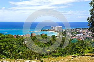 Jamaican Beach A. Caribbean beach on the northern coast of Jamaica, near Dunn`s River Falls and Ocho Rios.