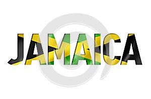 Jamaican flag text font photo