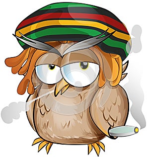 Jamaican owl cartoon photo