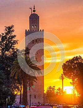 Jamal el-Fnaa square in the Marrakech district of the medina