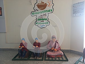 Educational information about Kashmiri lifestyle inside Jambu Zoo, Jammu
