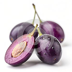 Jambul Java Plum isolated on transparent background photo