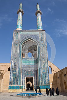 Jame Mosque of Yazd, in Iran.