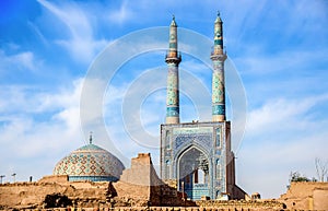 Jame Mosque of Yazd in Iran.