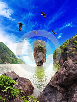 James Bond island Thailand travel destination photo